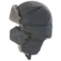 Winter winddichte Ushanka Mütze für Damen und Herren dicke warme Ohrenklappen Bombermütze grau - Einheitsgröße / Grau