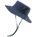 Outdoor sun protection bucket hat for hiking and camping, waterproof quick-drying navy blue. - One Size / Navy Blue