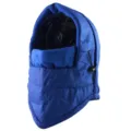 Waterproof winter cycling face mask fleece lined windproof ski hood for outdoor sports. - Blue