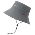 Wasserdichter Fischerhut für Damen und Herren Outdoor Sonnenschutz Wanderkappe Grau lässiger Angelhut - Einheitsgröße / Dunkelgrau