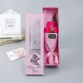 Detailed view of the 3-rose soap flower bouquet gift box, perfect for romantic occasions. - Flower Bouquet Gift Box / Rose Red