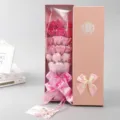 Romantic rose soap flower gift box pink bouquet packaging for Valentine Day present box - 18 Flowers / 18-Flower Gradient Rose