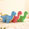 Cute cartoon dinosaur plush toys set with heart embroidery and suction cup for window hanging. - Long Dinosaur / 24cm