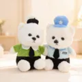 8-inch police bear plush toy cute stuffed animal doll claw machine wedding party wholesale - 19cm / Police Bear