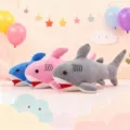 Cute cartoon stretch shark soft plush toy doll, cuddly stuffed animal pillow for kids. - 30cm Soft Shark