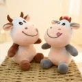 Cute cartoon cow plush toys, soft stuffed animal dolls for claw machine, lovely gift and home decor. - Small Cow (18cm)