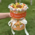 Handmade crochet sunflower bouquet gift box, beautiful woven floral arrangement decor. - Xiao Xiang Style 11-Flower Wool Sunflower
