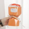 Mini soap rose bouquet, orange artificial flowers gift for Valentine's Day and birthdays. - 17*10cm / Sunset Orange