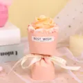 Mini bouquet di rose di sapone rosa decorazione confezione regalo per San Valentino e auto. - MN-10 Rosa Singola / Champagne