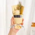 Mini soap rose dried flower bouquet gift box handheld valentine present for romantic occasions. - Champagne