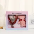 Set de caja de regalo con ramo de flores de jabón y oso de toalla para San Valentín romántico. - Ramo De Rosas Rojas + Caja De Regalo Oso