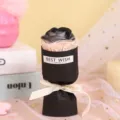 Mini bouquet di rose nere regalo per San Valentino, simpatica decorazione per bocchetta d'auto. - MN-10 Rosa Singola / Cavaliere Nero