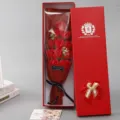 Romantic Red Rose Soap Flower Bouquet Gift Box for Valentine Day Birthday Party Present - 11-Flower Red