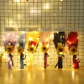 Valentine gift bouquet with soap roses sunflowers and warm LED lights in a clear handbag. - Sunflower + 1 Rose [Random Color] with Light Gift Bag