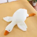 Cute white goose plush pillow soft stuffed animal toy sleeping companion for kids and home decor - 38 cm / White