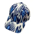 Xinjiang ethno stil blau weiss ikat muster baseballcap, klassischer sonnenschutz hut detail. - Verstellbar / Neuer Stil 6