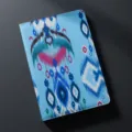 Cuaderno creativo cultural de Xinjiang con patrón étnico Ikat, vista detallada exquisita. - Cuaderno Étnico 4