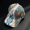 Berretto da baseball con stampa ikat in stile etnico da donna, cappello da sole elegante. - Stile 1