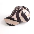 Ethnic print satin baseball cap, stylish women sun protection casual hat for outdoor travel. - Atlas Pattern 8