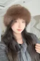 Fluffy brown faux fur winter bucket hat for women, stylish cozy warm fuzzy cap for cold weather styling - One Size / Tan