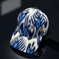 Berretto da baseball stampato etnico blu bianco cappello con visiera protezione sole - Stile 5