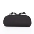 Black tactical glasses case hard shell portable sunglasses storage pouch with paracord zipper - Black