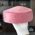 Pink Kazakh ethnic hat women adult traditional velvet cap traditional dance headwear - 52cm Head Circumference / Pink