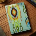 Cubierta de pasaporte estilo étnico cuaderno tela vintage impreso recuerdo de viaje regalo - Estilo 5 / 21*14cm