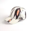 Ethnic style silk baseball cap for women, fashionable ikat print sun protection outdoor visor. - Atlas Pattern 13