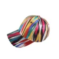 Colorful ethnic print baseball cap, stylish sun protection hat for outdoor wear spring summer. - Atlas Pattern 17