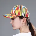 Berretto da baseball stile etnico colorato da donna con strass cappello da sole estivo. - Regolabile / Stile Atlas 2 con Strass
