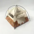1:12 Scale Miniature Camping Tent Toy Dollhouse Photography Prop Diorama Decoration - Brown