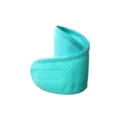 Breathable mesh pet cooling collar detail, summer dog cat cool neck wrap, lightweight fabric. - S19-30cm / Green