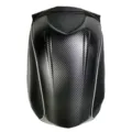 Kohlefaser Motorrad Helm Rucksack, schwarze harte Schale wasserdichte Fahrttasche. - Unmarkierte Weiße Knochen Erweiterungsplatte