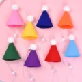 Cappelli di compleanno in feltro colorato per animali, simpatici cappellini festa gatti. - Set di 8 Palle Bianche