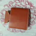 Housse de canette de bière en cuir marron support de boisson portable d'extérieur variante - Cuir Rouge Brique