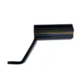 Black motorcycle phone mount extension arm durable metal bracket accessory for bicycle. - Rearview Mirror Extender