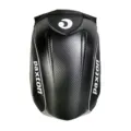 Waterproof motorcycle helmet backpack, large capacity carbon fiber hard shell riding bag. - White Extension Panel