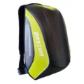 Hard shell motorcycle backpack with carbon fiber texture waterproof helmet bag for riding. - Green Extension