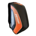 Waterproof motorcycle helmet backpack, large capacity hard shell riding bag for travel use. - Orange Extension