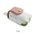 Mini etui balle de golf cuir rose sac de rangement pour sport en plein air support - Rose
