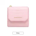 Portefeuille Femme Trois Volets Motif Crocodile Rose Cuir PU Porte-Monnaie et Cartes - Rose