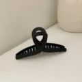 Black matte hair claw clip for women, large shark hair clip stylish hair accessory daily. - Matte Black Cross