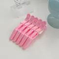 Pink Hair Clips Duckbill Sectioning Clips Makeup Bangs Hair Styling Accessories - Pink 5-Piece Set