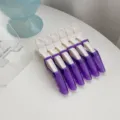 Seamless hair sectioning clips, purple and white duckbill hair clips for styling and makeup. - White Purple 6-Piece Set