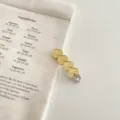 Pinza de pelo de corazón espejo pasador lateral accesorios de pelo tendencia verano chic - Corazón Dorado