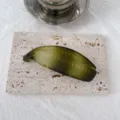 Green frosted banana hair clip, elegant two-tone design for daily styling and secure hold. - Banana Clip / Green