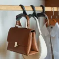 Wardrobe bag hook arch hanger for handbags purses backpacks closet storage accessories - Black