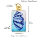 Messing schelp hanger bedel 20x11mm koperen maritieme sieraden accessoire voor ketting - M433473R1