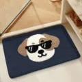 Tappetino da bagno assorbente con simpatico design di cane tappeto spesso antiscivolo casa - Cane Cool Carino Stella